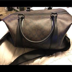 coach leather travel bag